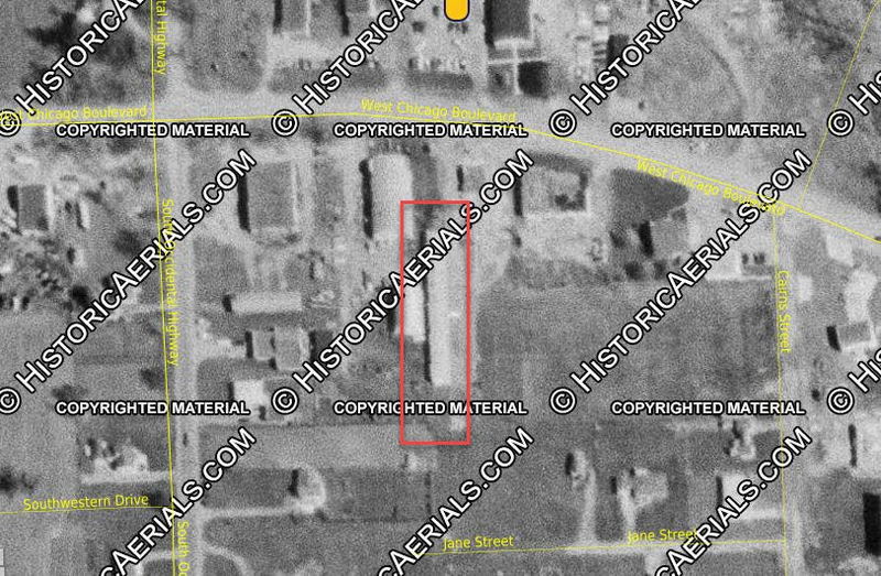 Jack Pine Drive-In and Motel - 1958 Aerial (newer photo)